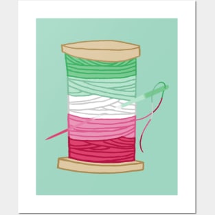 Thread Spool Pride Flag of Abrosexual Pride | Ocean Wave Posters and Art